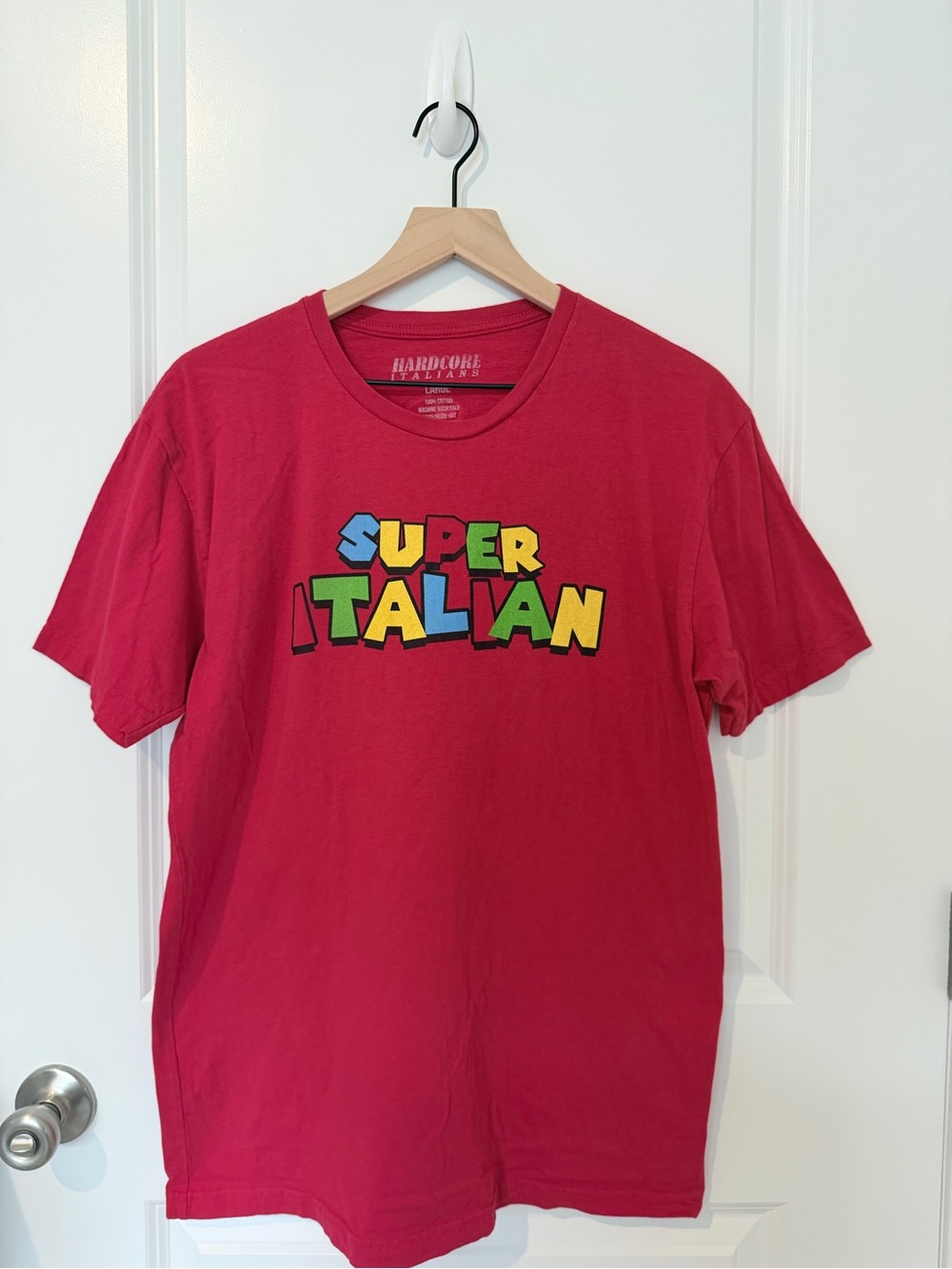 Hardcore Essentials 'Super Italian' Red Short-Sleeve Tee